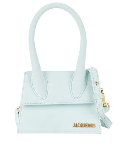 Le Chiquito Moyen, &pound;220, Handbags, Light Blue, Leather, Front view